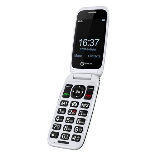 GEEMARC CL 8700 4G képes, hallókészülék kompatibilis segélyhívó mobiltelefon, nagy kezelőgombok, SOS funkcióval